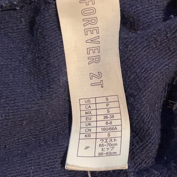 2 pair of Navy Forever 21 shorts sleep shorts size small S - Picture 5 of 7